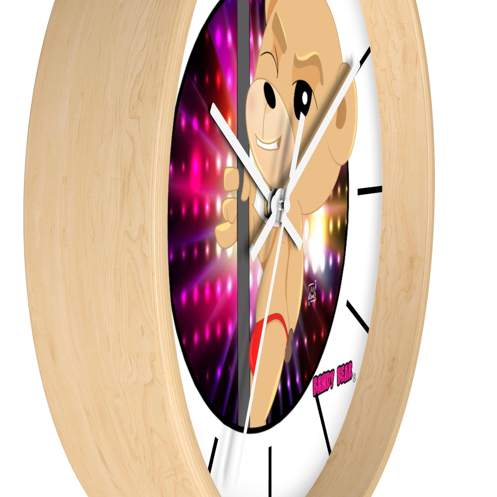 The Bawdy Bear "Pole Dancer" / Wall clock