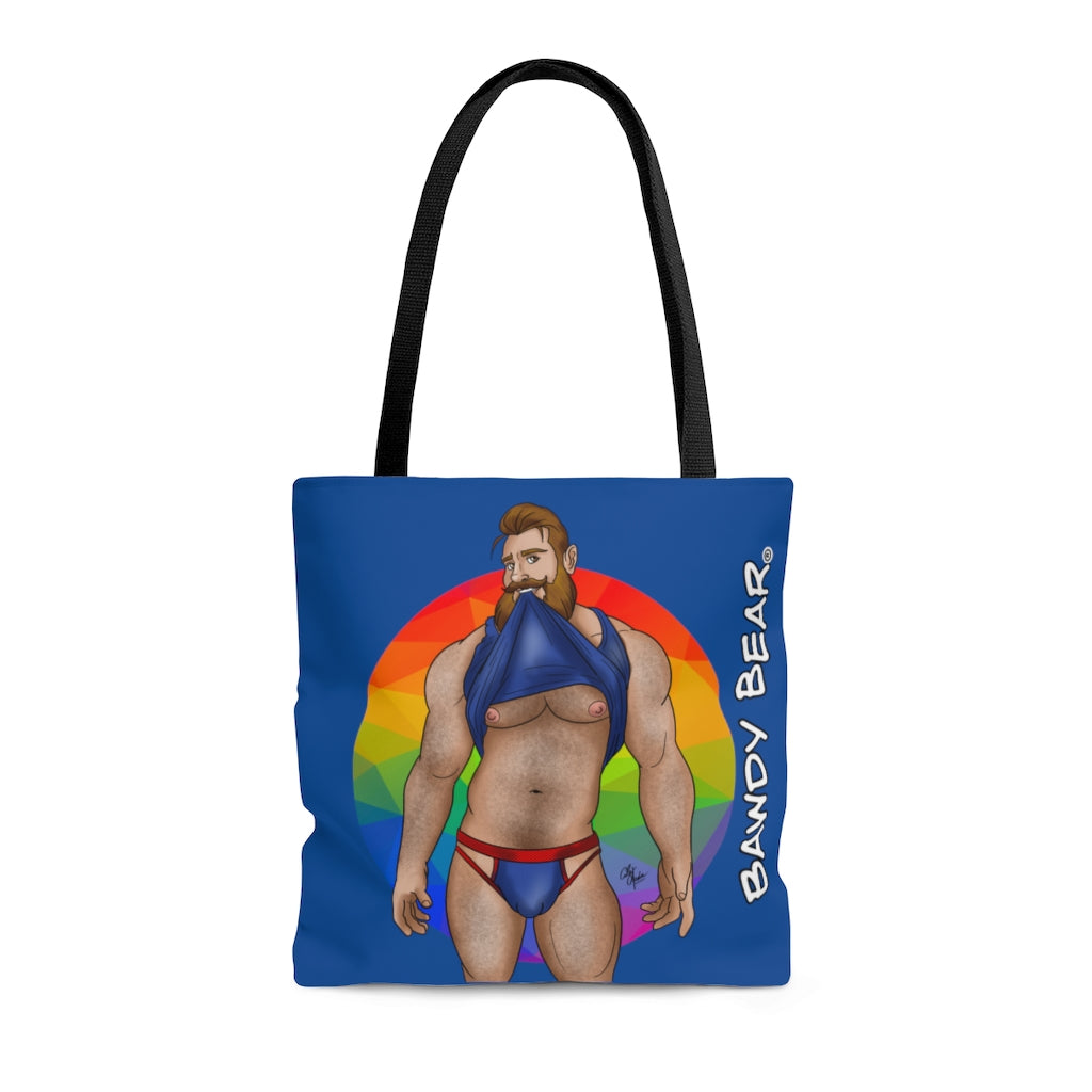 Bawdy Bear "Shirt Lift" / AOP Tote Bag