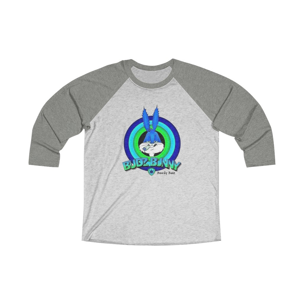 Budz Bunny / Unisex Tri-Blend 3/4 Raglan Tee