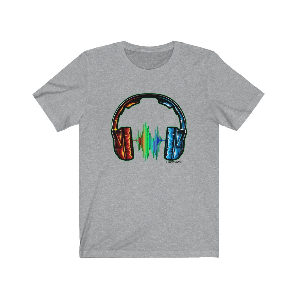 Rainbow Headphones / Unisex Jersey Short Sleeve Tee