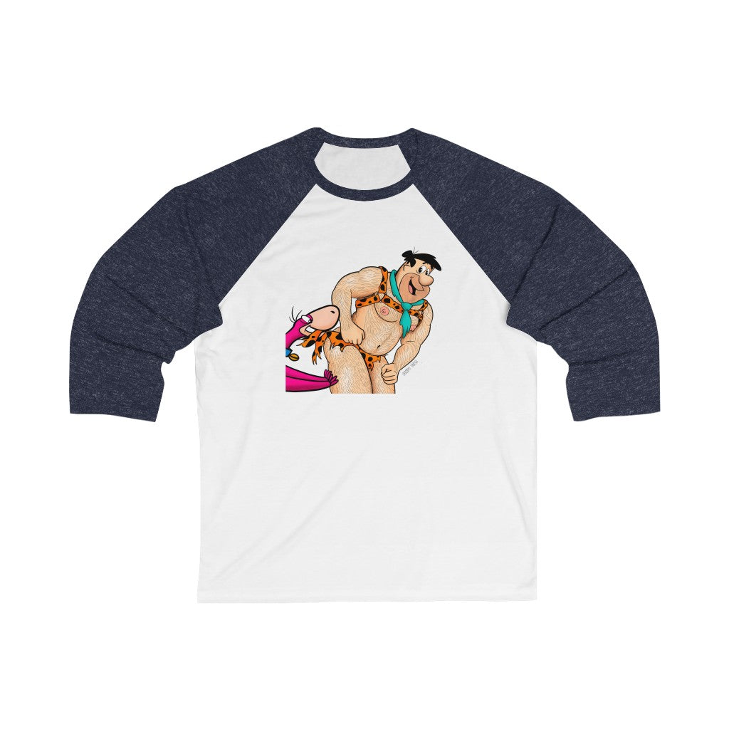 Fred & Dino / Unisex 3\4 Sleeve Baseball Tee