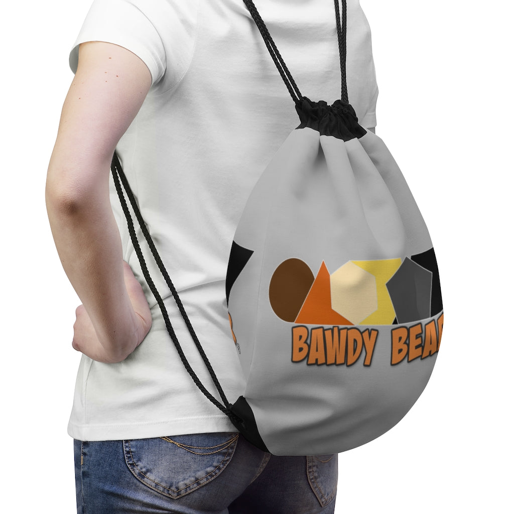 Bawdy Bear Geo Pride / Drawstring Bag