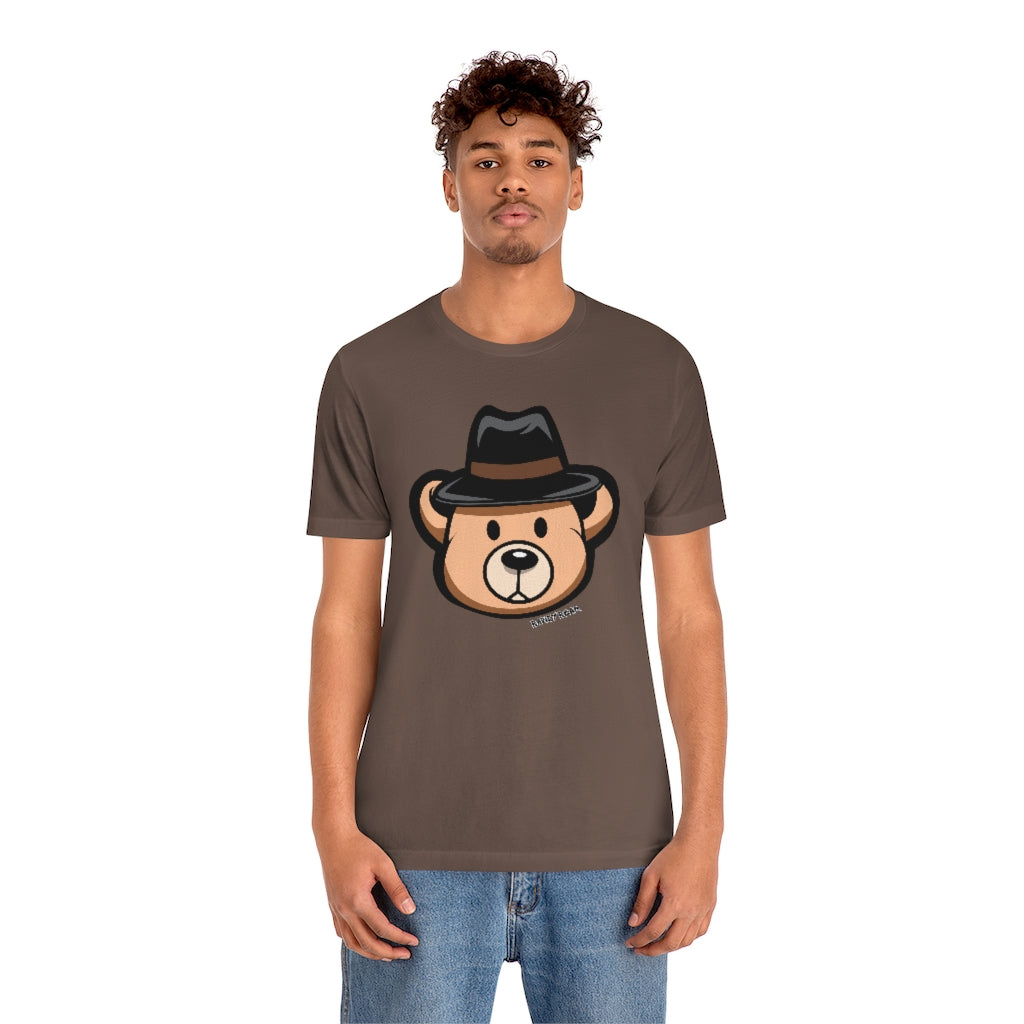 Teddy Bear Fedora Hat / Unisex Jersey Short Sleeve Tee