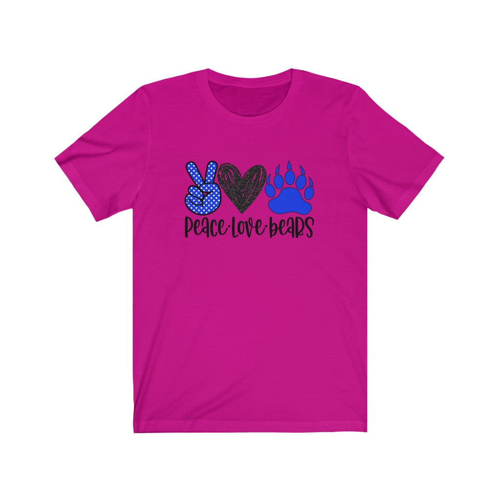 Peace Love Bears / Unisex Jersey Short Sleeve Tee