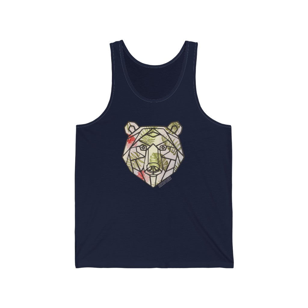 Geo Tropical Bear / Unisex Jersey Tank