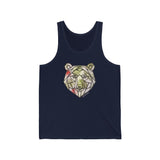 Geo Tropical Bear / Unisex Jersey Tank