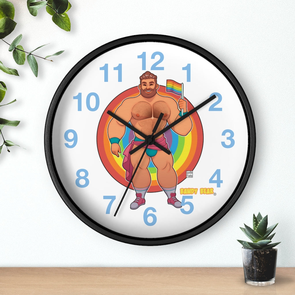 Bawdy Bear Pride / Wall clock