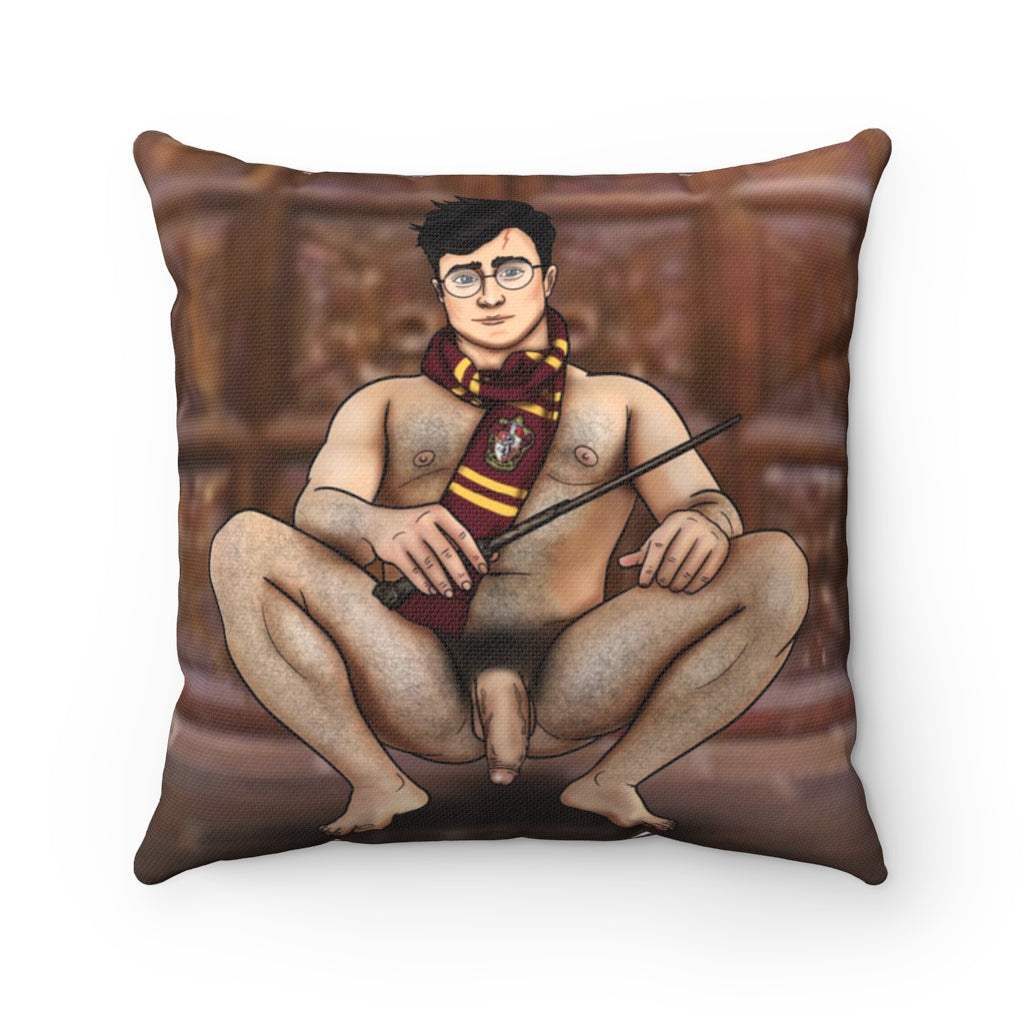 Nice & Naughty Harry P. / Spun Polyester Square Pillow