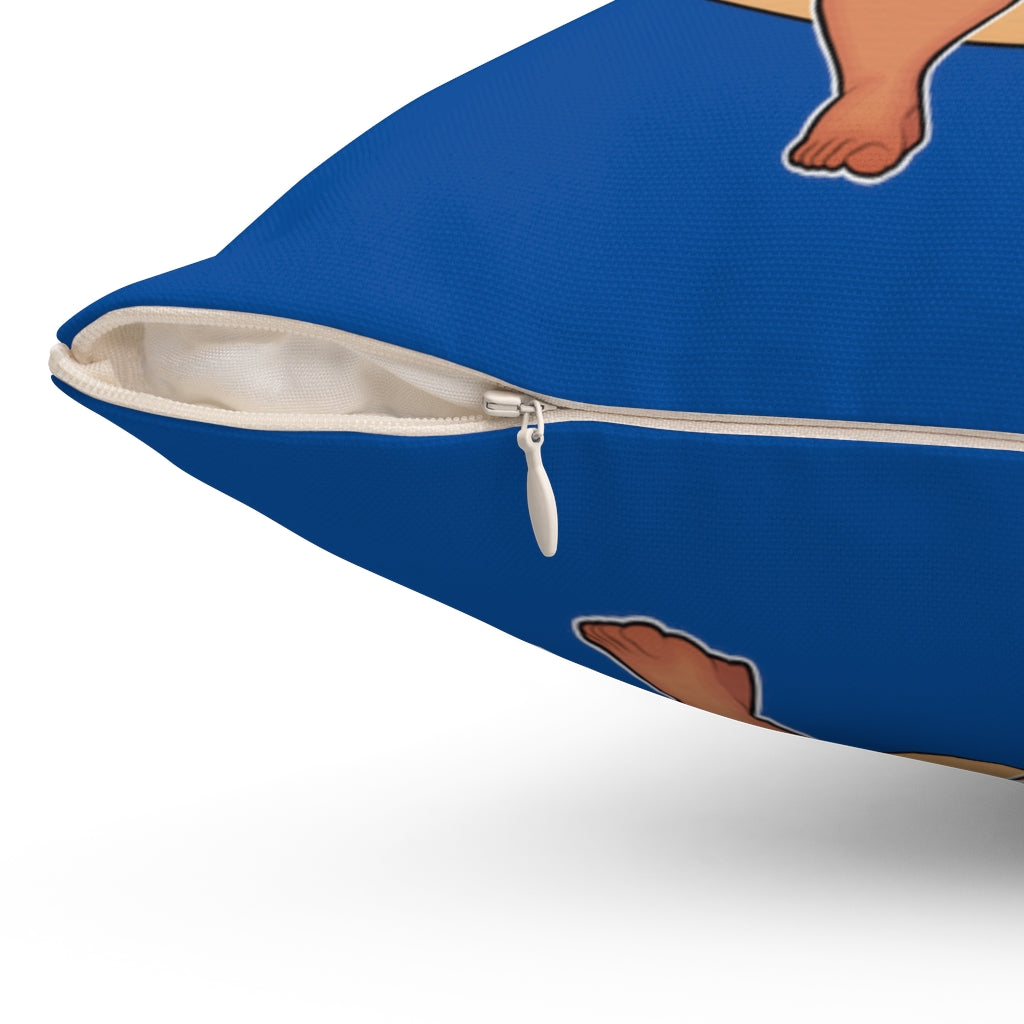 Bawdy Bear "Beach Ball" / Spun Polyester Square Pillow