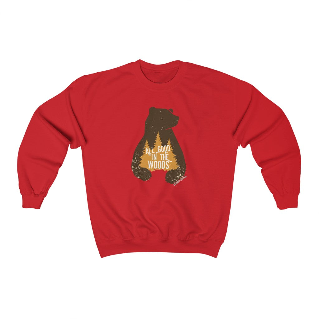 Bear Good In The Woods / Unisex Heavy Blend™ Crewneck Sweatshirt