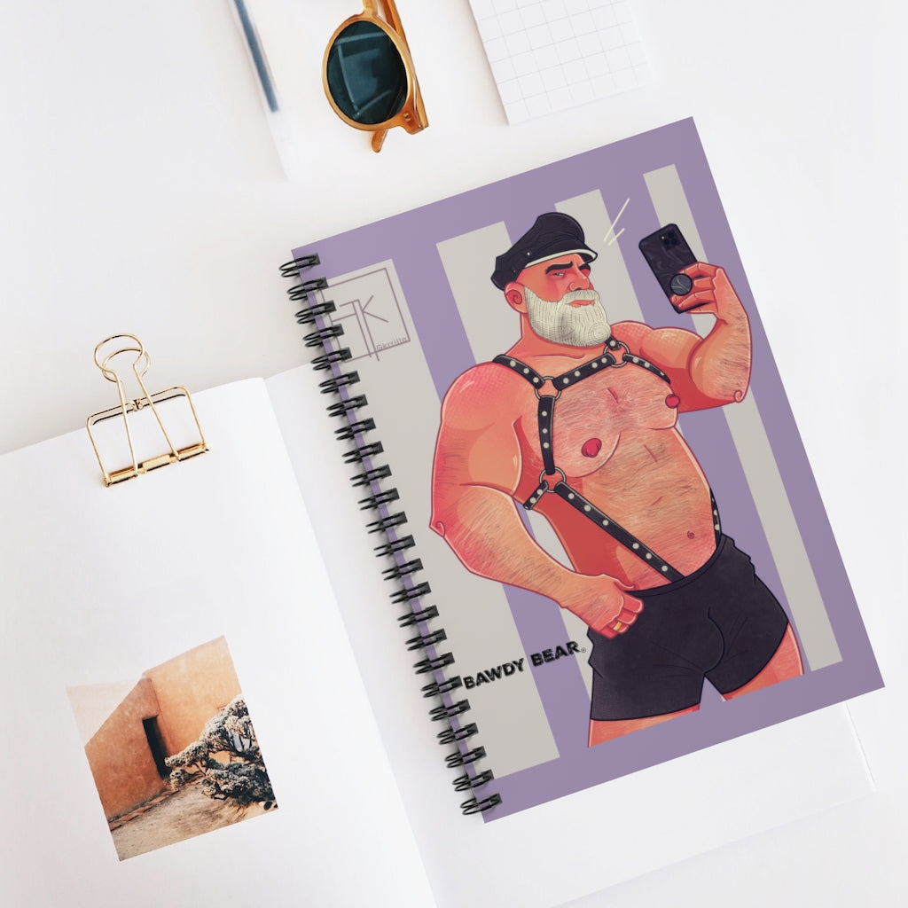 "G" Bear Harness / Spiral Notebook - Ruled Line