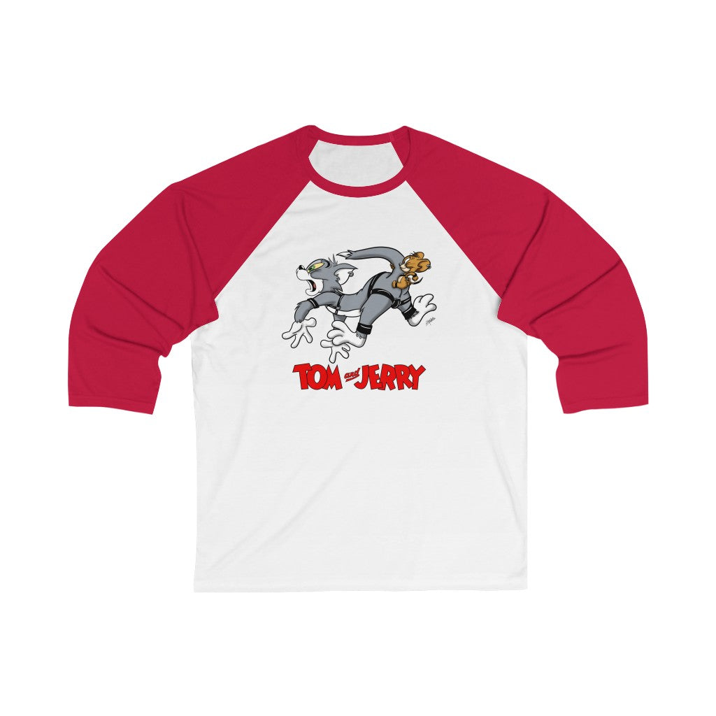 Tom and Jerry / Unisex 3/4 Sleeve Baseball Tee
