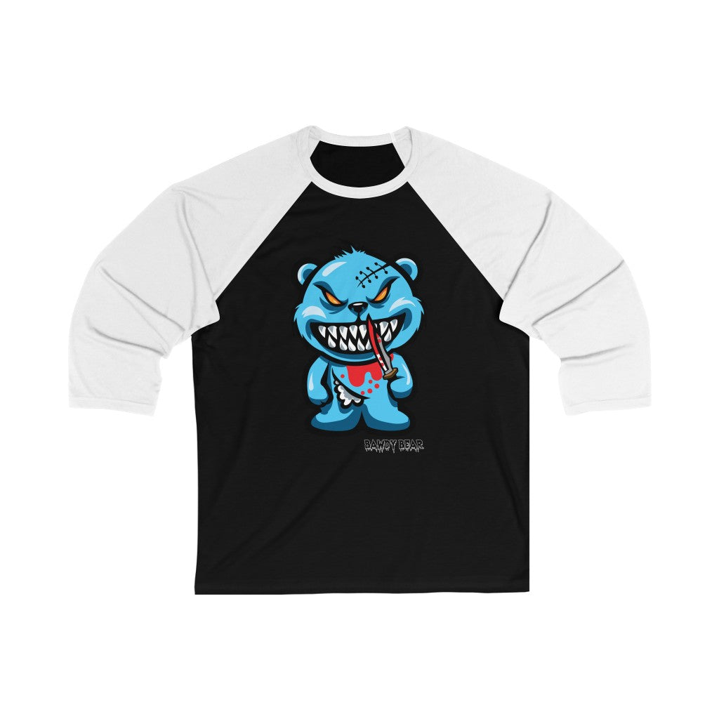 Spooky Bear Series "Chuckie Bear" / Unisex 3/4 Sleeve Baseball Tee