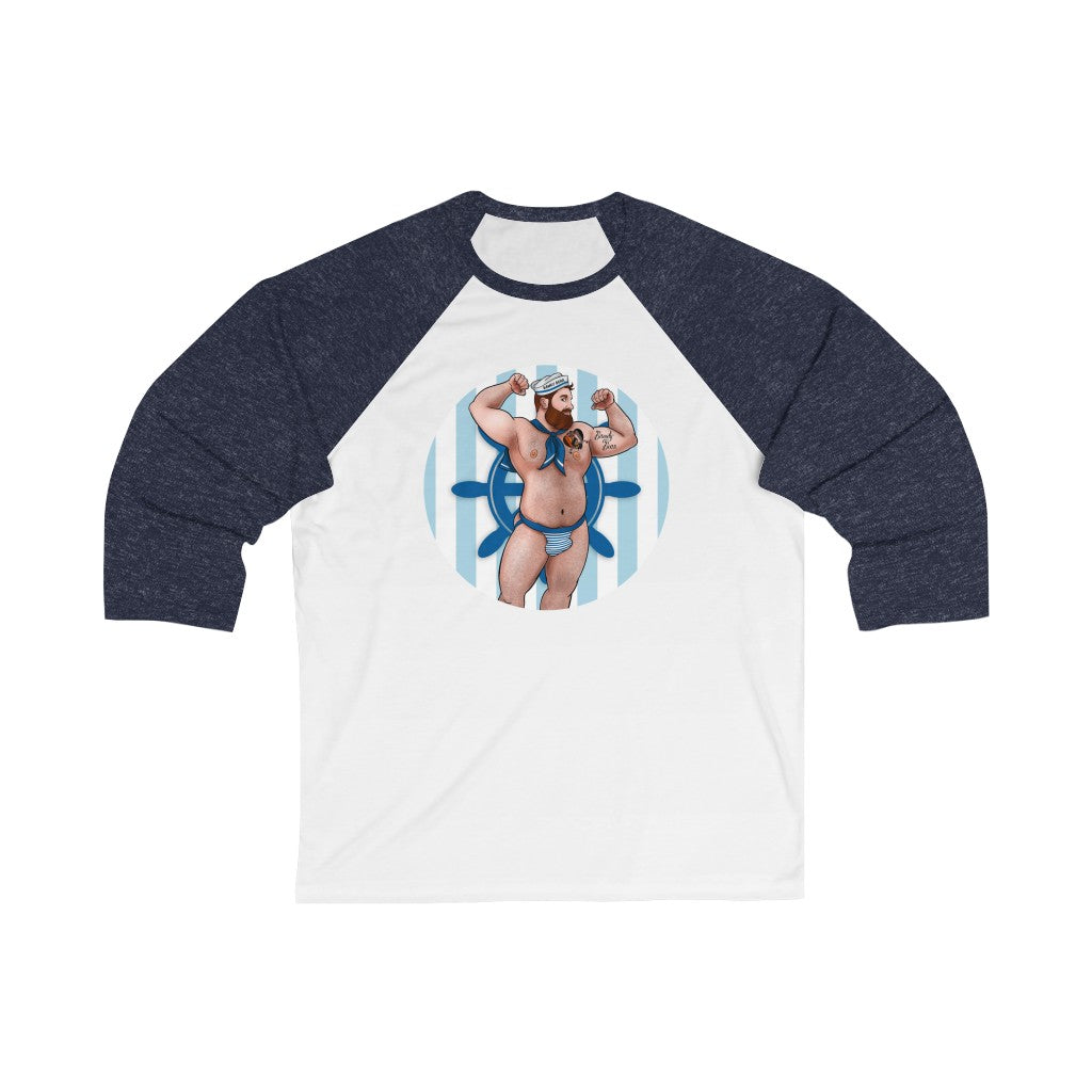 Sailor Bear / Unisex 3\4 Sleeve Baseball Tee