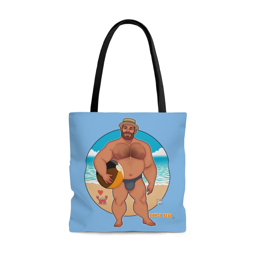 Bawdy Bear Beach Ball / AOP Tote Bag