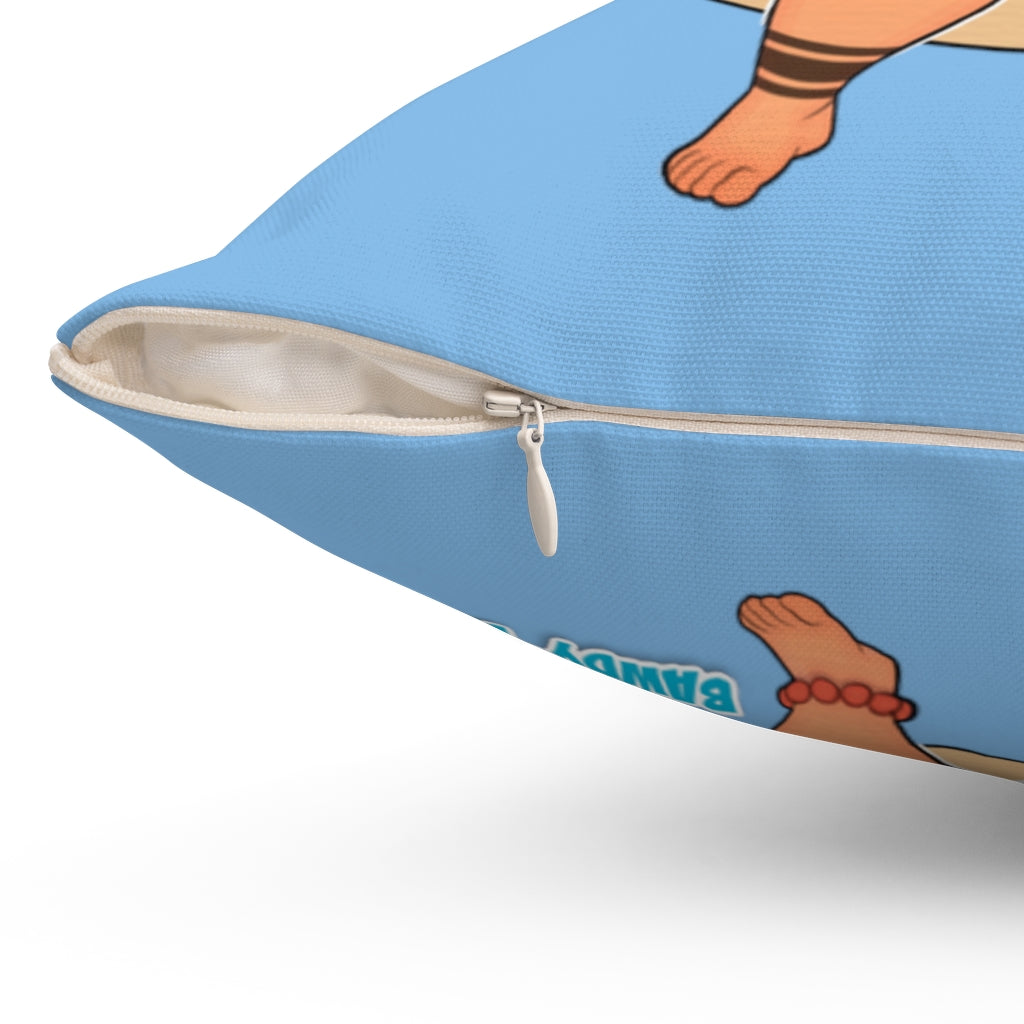 Bawdy Bear "Ice Pop" / Spun Polyester Square Pillow