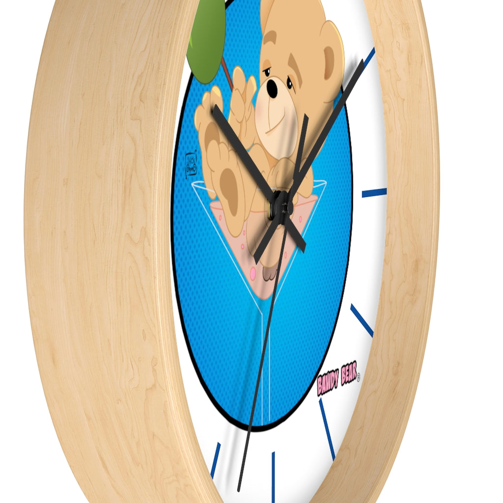 The Bawdy Bear "Dirty Martini" / Wall clock