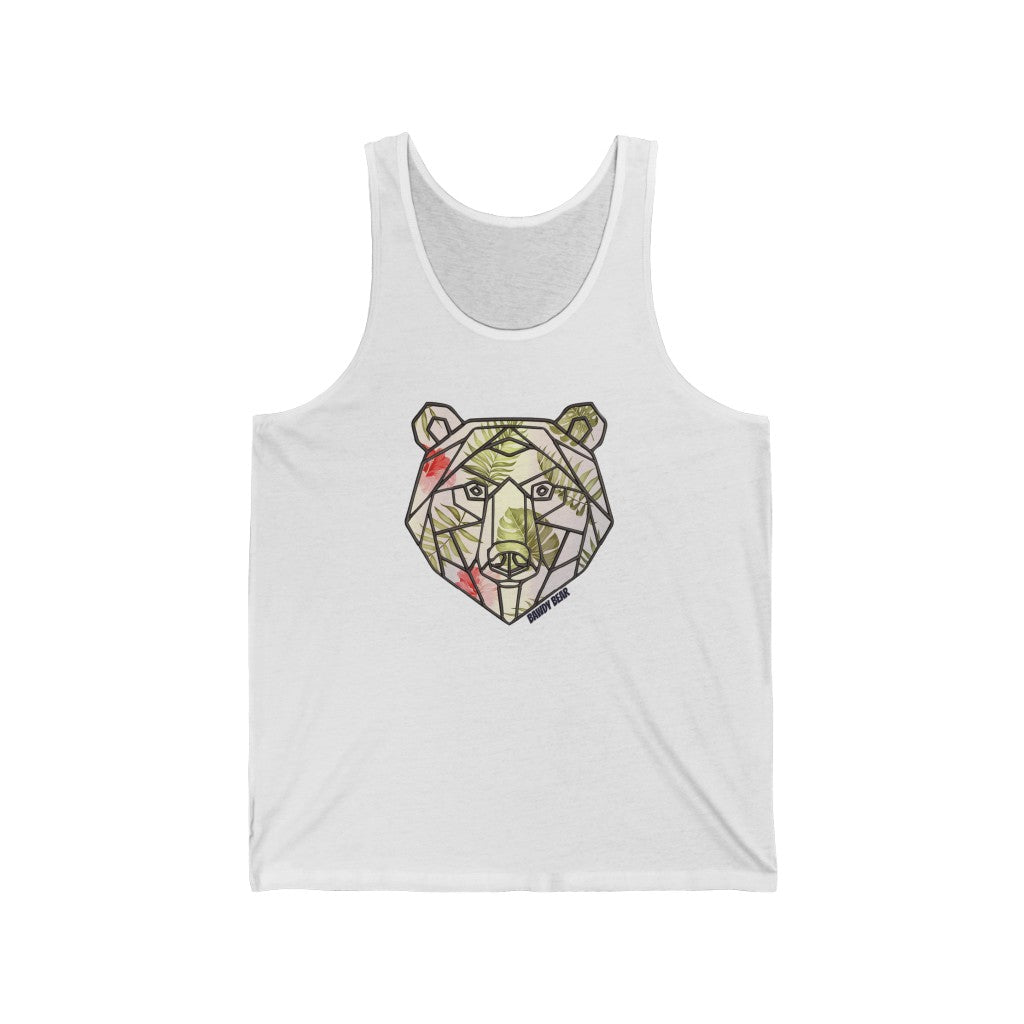 Geo Tropical Bear / Unisex Jersey Tank
