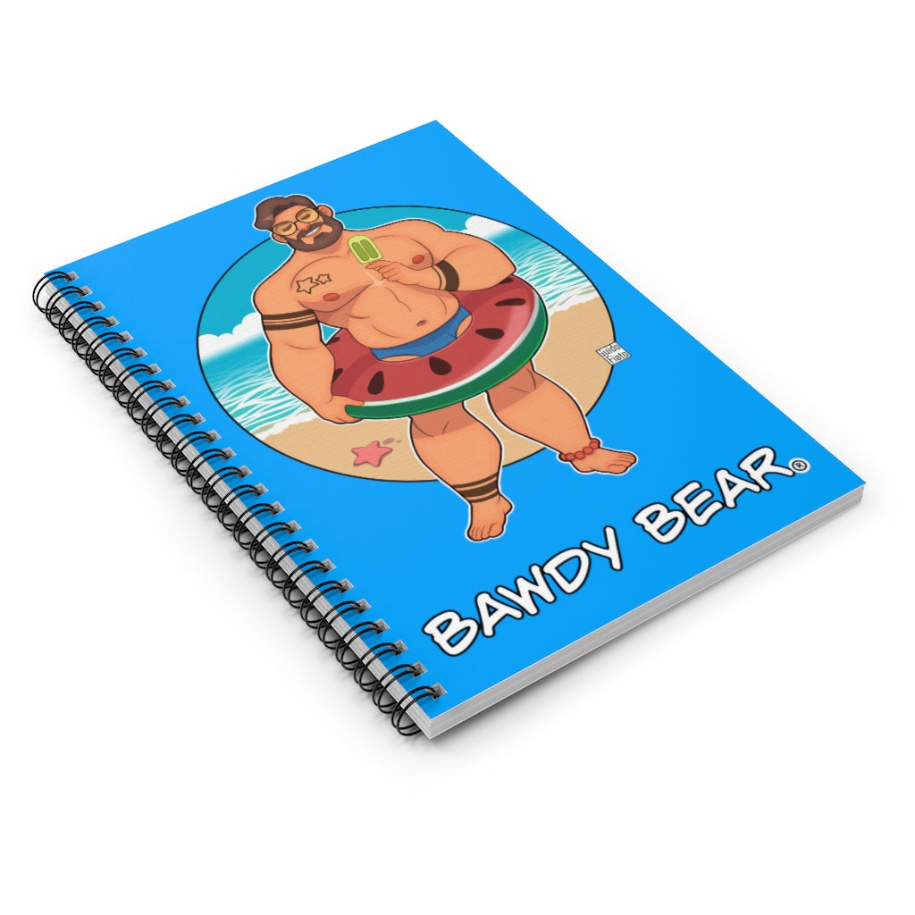 Bawdy Bear Ice Pop / Spiral Notebook - Ruled Line
