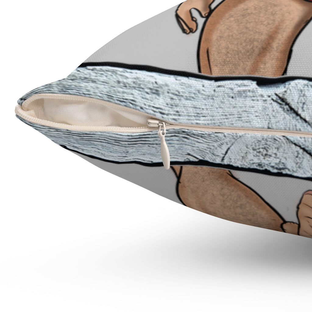 Nice & Naughty Superman #2" / Adult Content / Spun Polyester Square Pillow