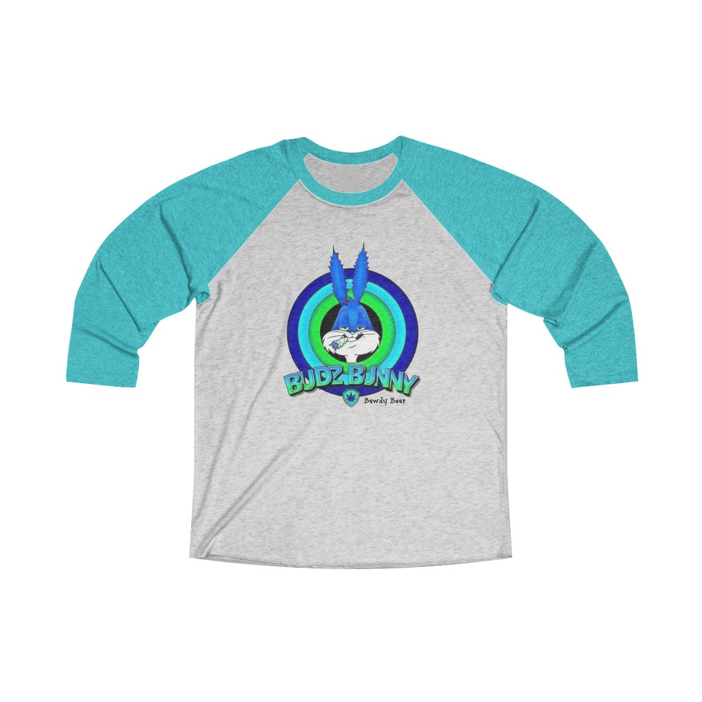 Budz Bunny / Unisex Tri-Blend 3/4 Raglan Tee