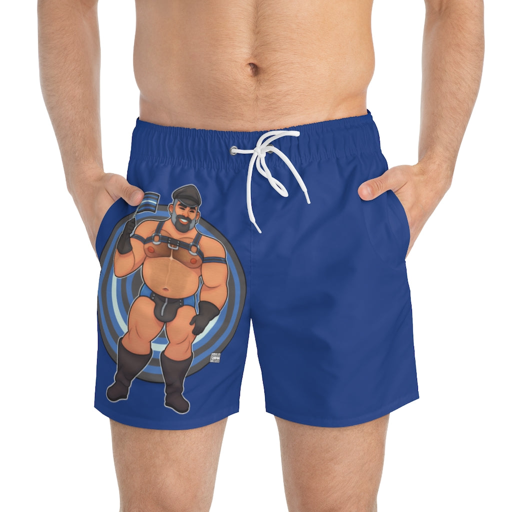 Bawdy Bear in Leather / Swim Trunks