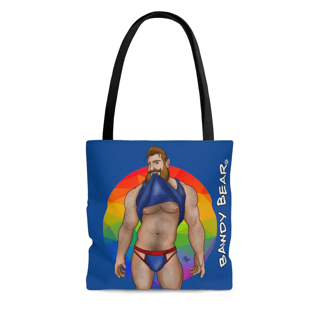 Bawdy Bear "Shirt Lift" / AOP Tote Bag