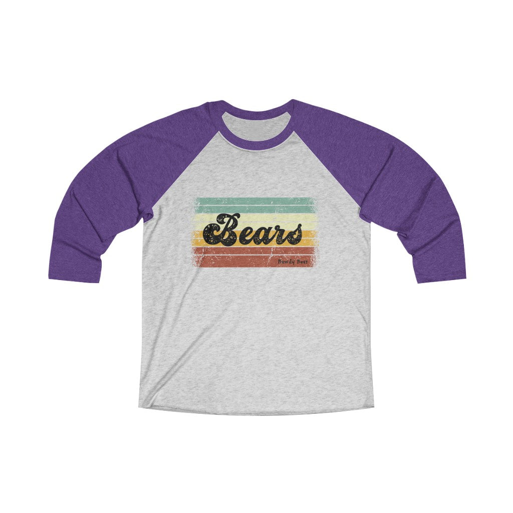 Bears Multi / Unisex Tri-Blend 3/4 Raglan Tee