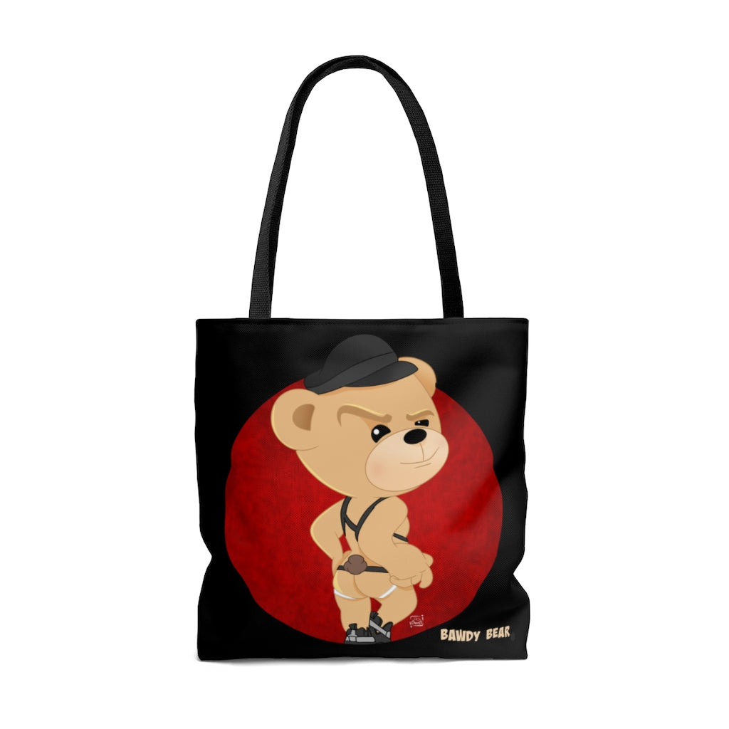 The Bawdy Bear "Naughty Bear" / AOP Tote Bag