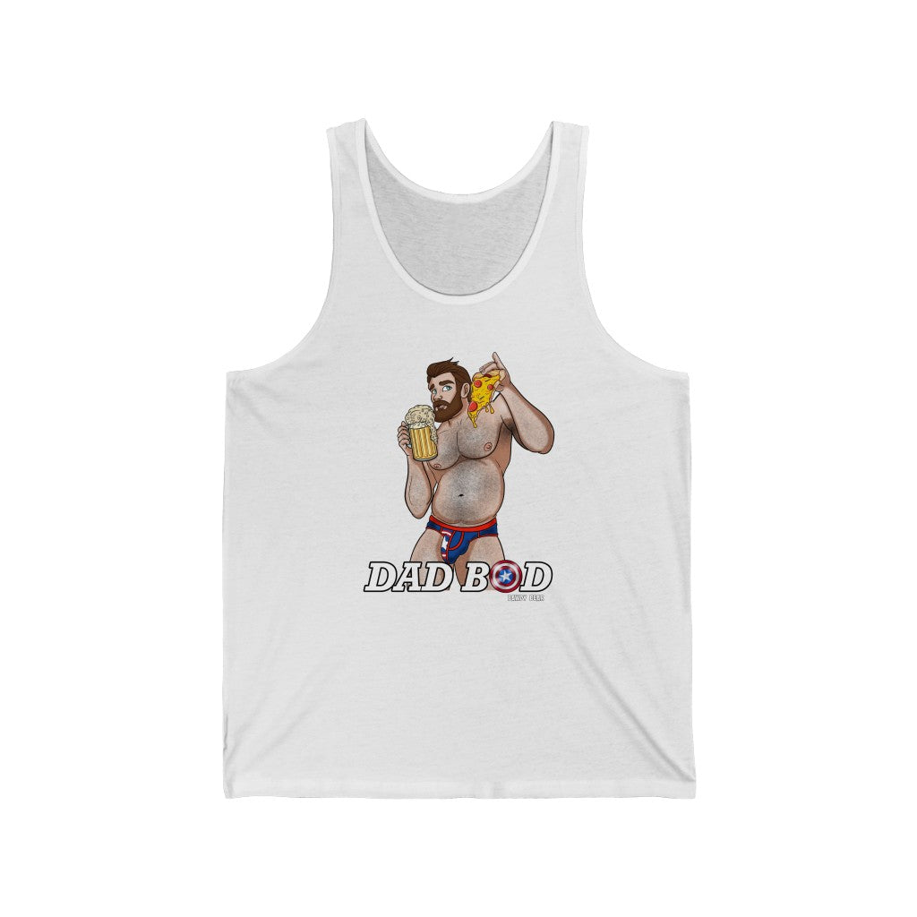 Dad Bod Series "Captain America" / Unisex Jersey Tank