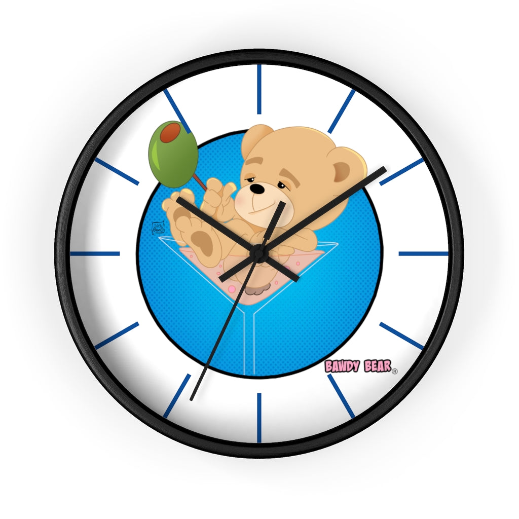 The Bawdy Bear "Dirty Martini" / Wall clock