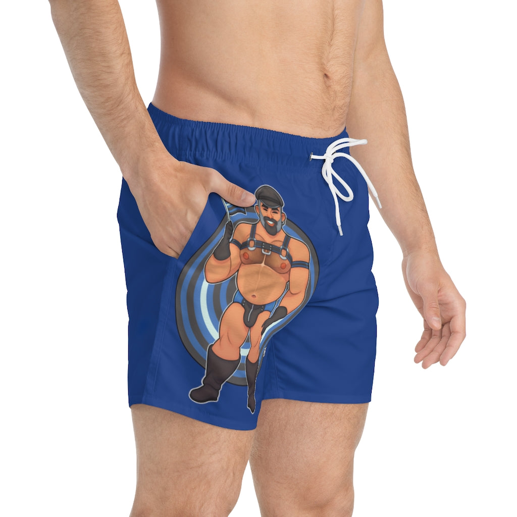 Bawdy Bear in Leather / Swim Trunks