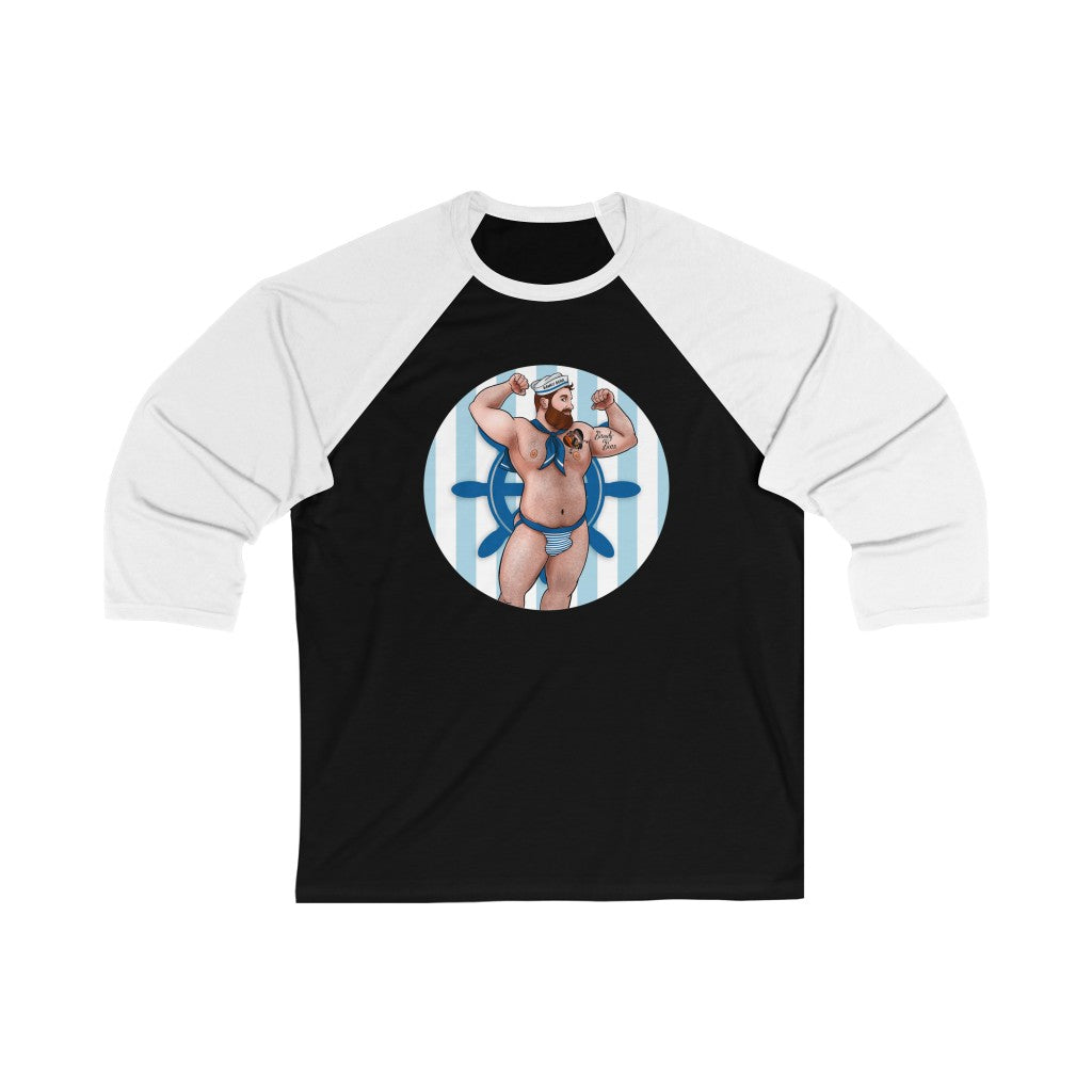 Sailor Bear / Unisex 3\4 Sleeve Baseball Tee
