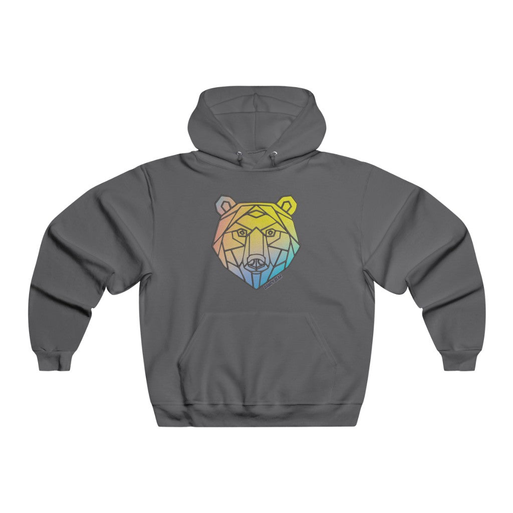 Geo Rainbow Bear / Men's NUBLEND® Hooded Sweatshirt