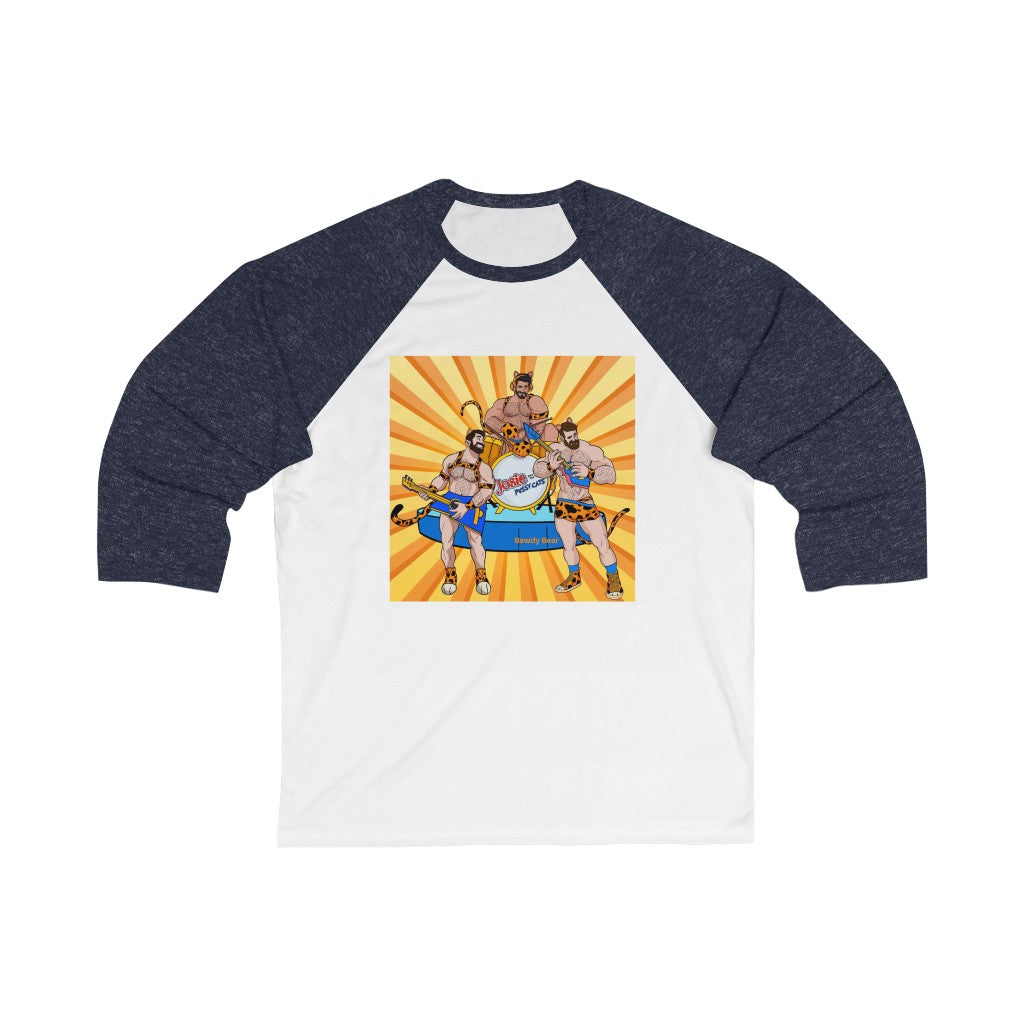 Pussycat Bears w/background / Unisex 3\4 Sleeve Baseball Tee