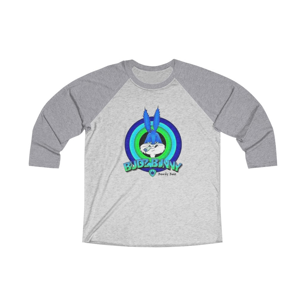 Budz Bunny / Unisex Tri-Blend 3/4 Raglan Tee