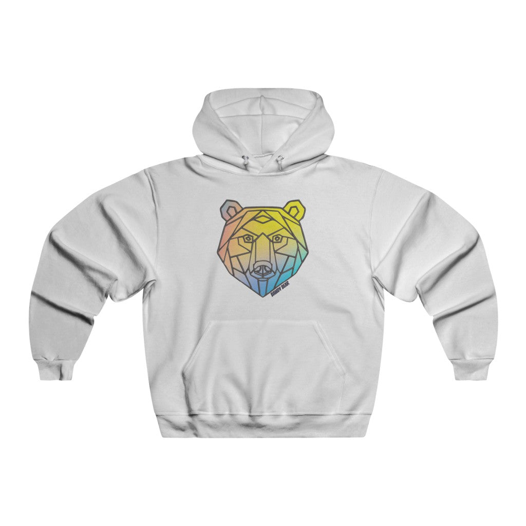 Geo Rainbow Bear / Men's NUBLEND® Hooded Sweatshirt