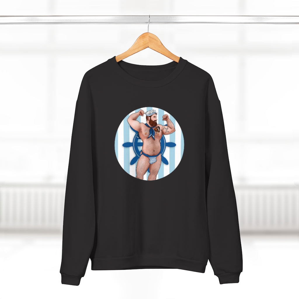 Sailor Bear / Unisex Crew Neck Sweatshirt