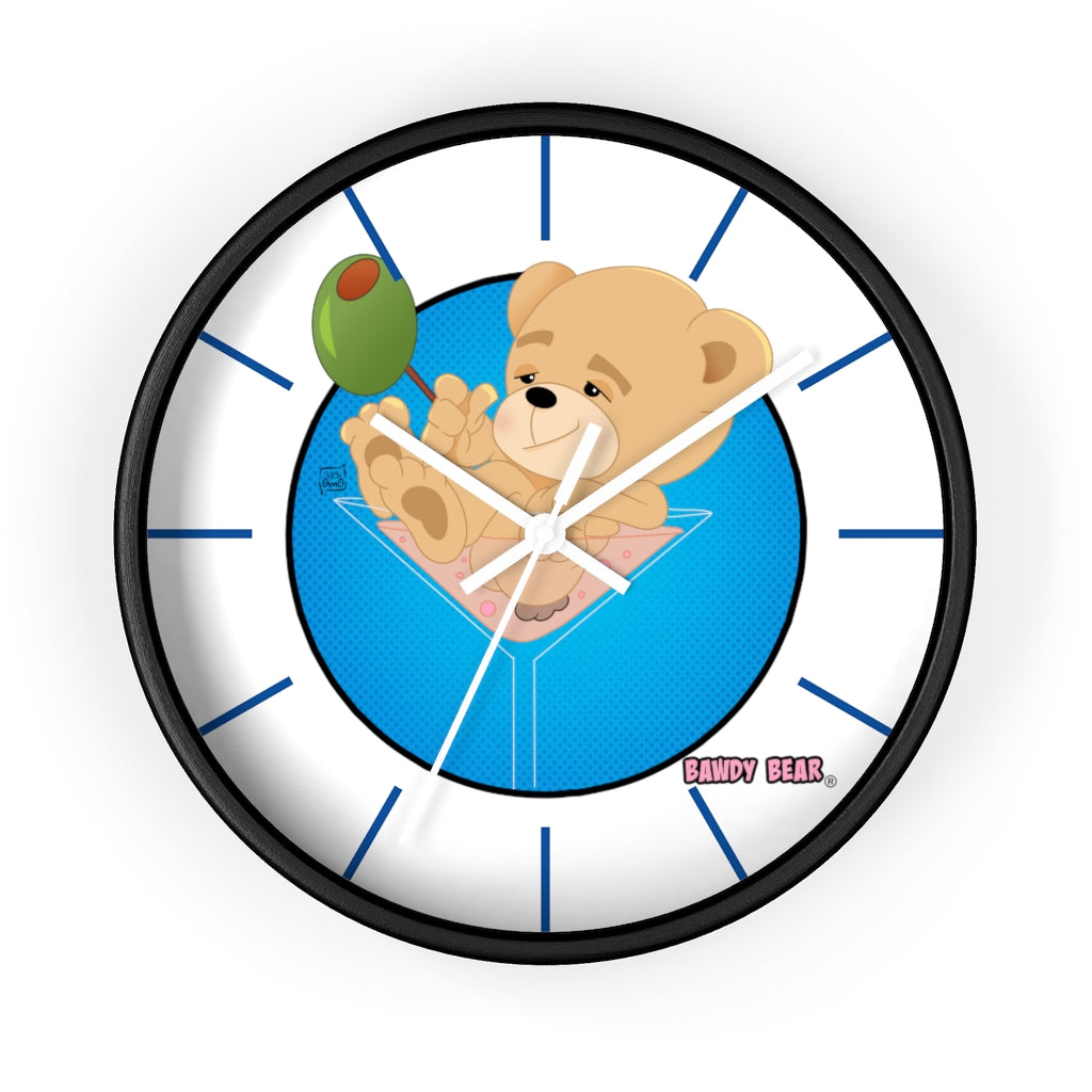 The Bawdy Bear "Dirty Martini" / Wall clock