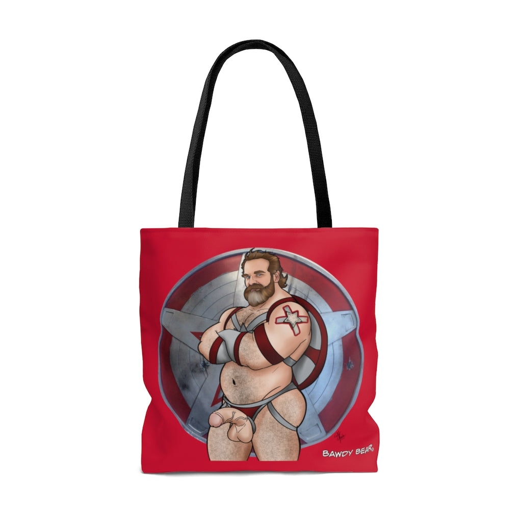 Red Guardian Nice & Naughty / Adult Content  AOP Tote Bag