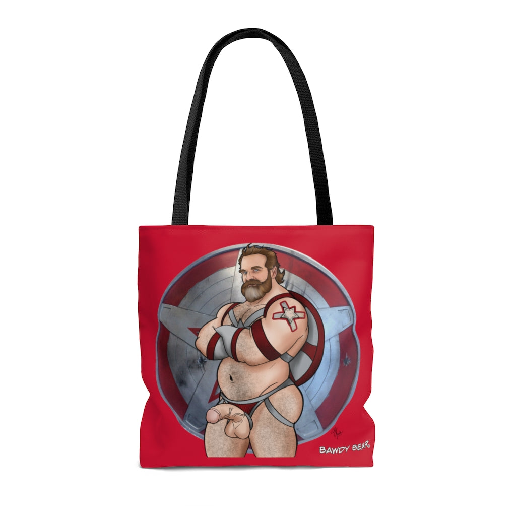 Red Guardian Nice & Naughty / Adult Content  AOP Tote Bag