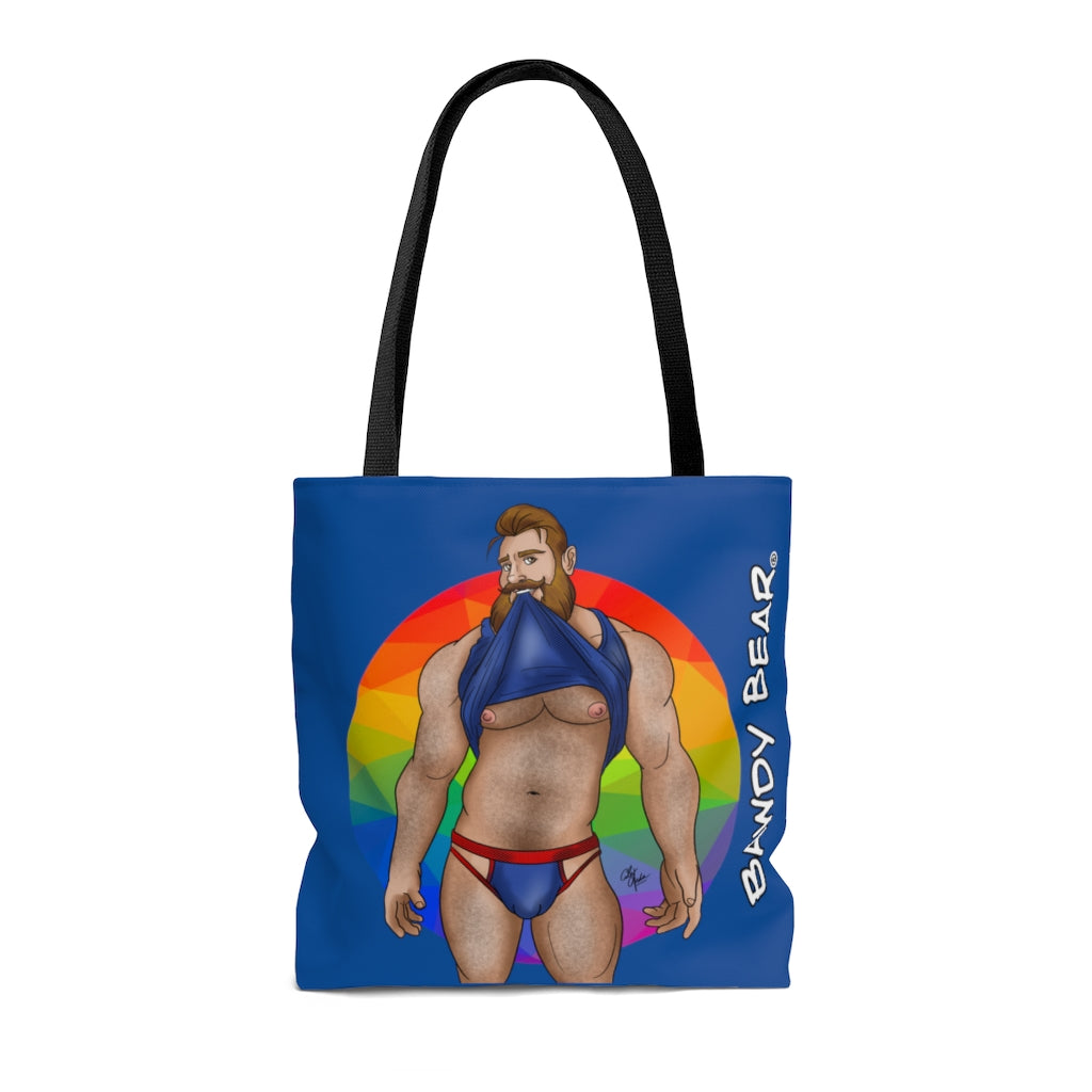 Bawdy Bear "Shirt Lift" / AOP Tote Bag