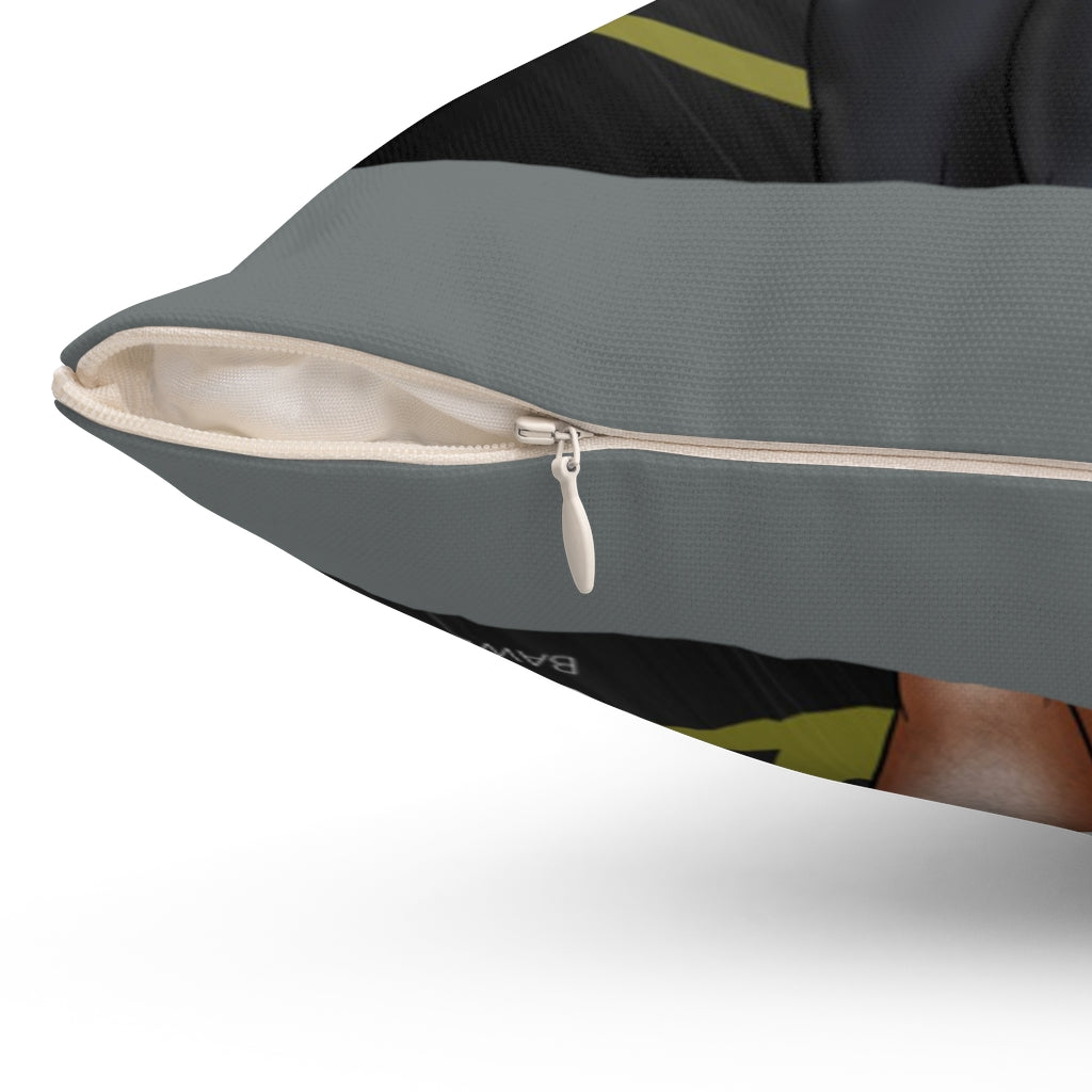 Nice & Naughty Power Ranger Black / Spun Polyester Square Pillow