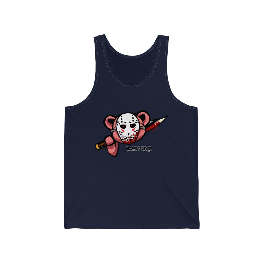 Spooky Bear Series "Jason Bear" / Unisex Jersey Tank