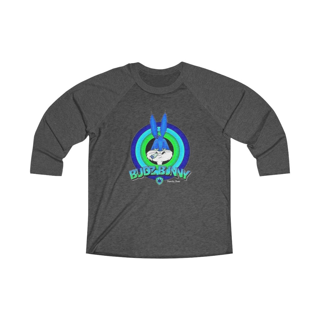 Budz Bunny / Unisex Tri-Blend 3/4 Raglan Tee
