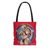Red Guardian Nice & Naughty / Adult Content AOP Tote Bag