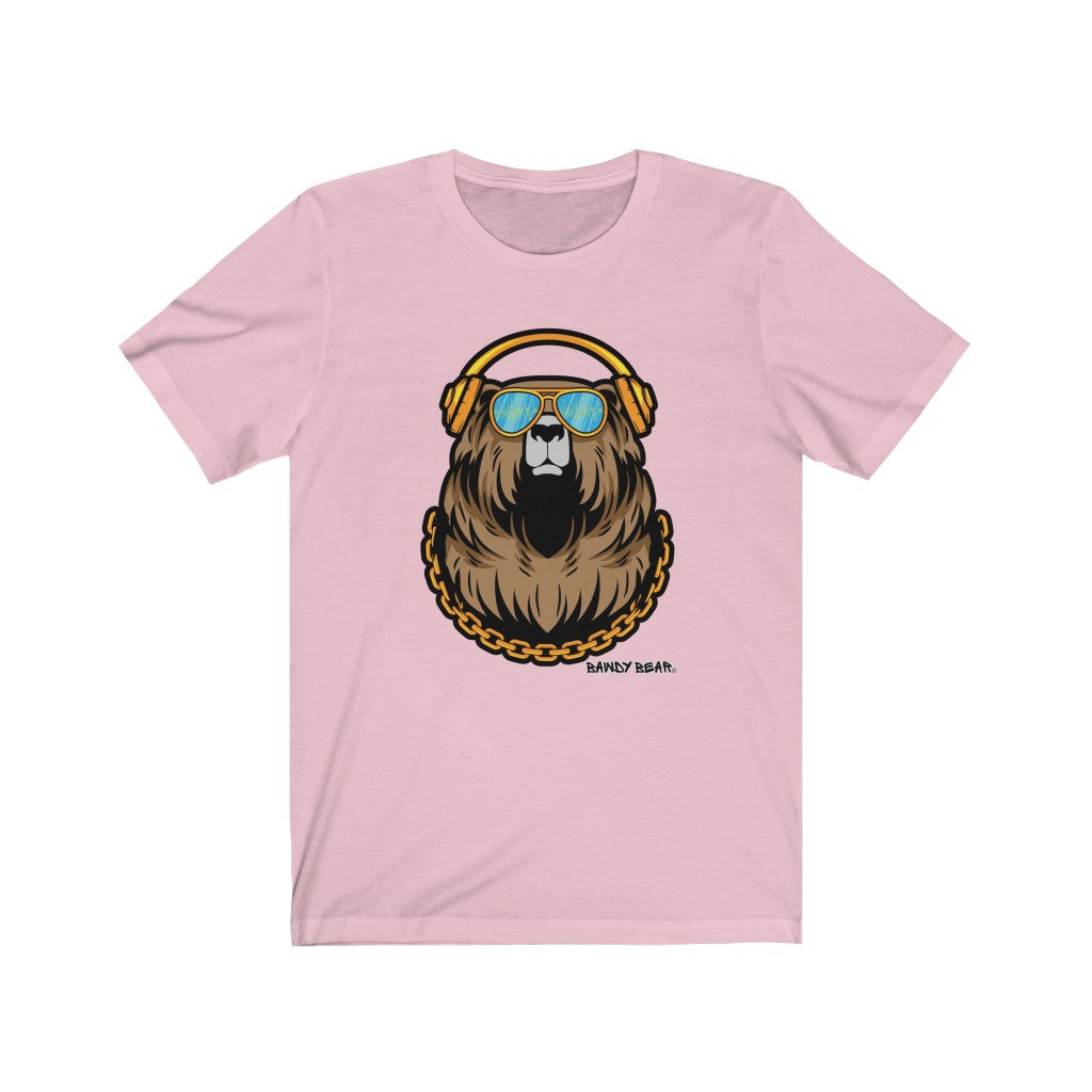 Bear Sunglasses & Headphones / Unisex Jersey Short Sleeve Tee