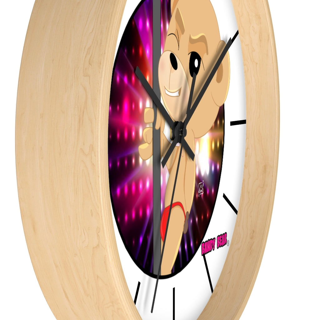 The Bawdy Bear "Pole Dancer" / Wall clock