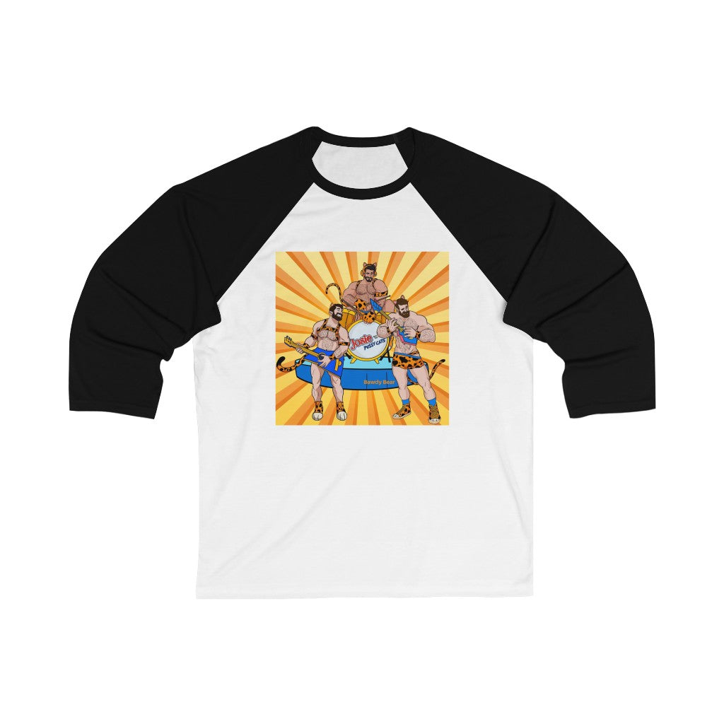 Pussycat Bears w/background / Unisex 3\4 Sleeve Baseball Tee