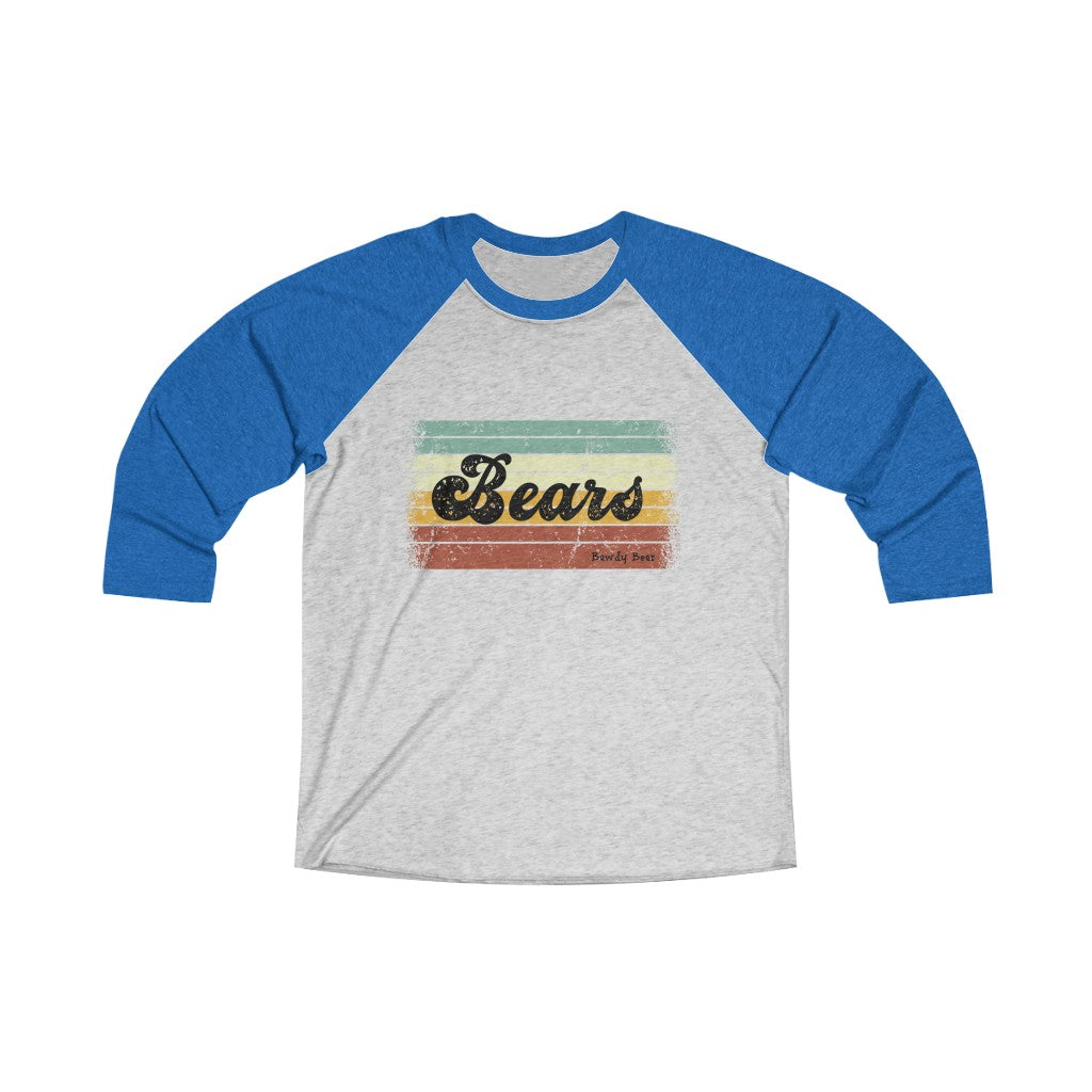 Bears Multi / Unisex Tri-Blend 3/4 Raglan Tee